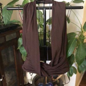 Brown halter top